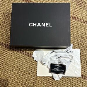 Chanel box and ribbon